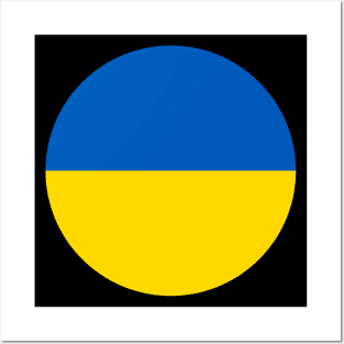 Dot Ukraine Flag Posters and Art